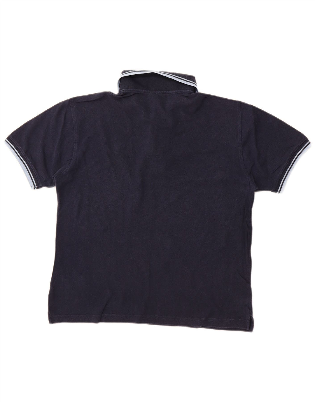 Camisa polo masculina Diadora pequena algodão azul marinho