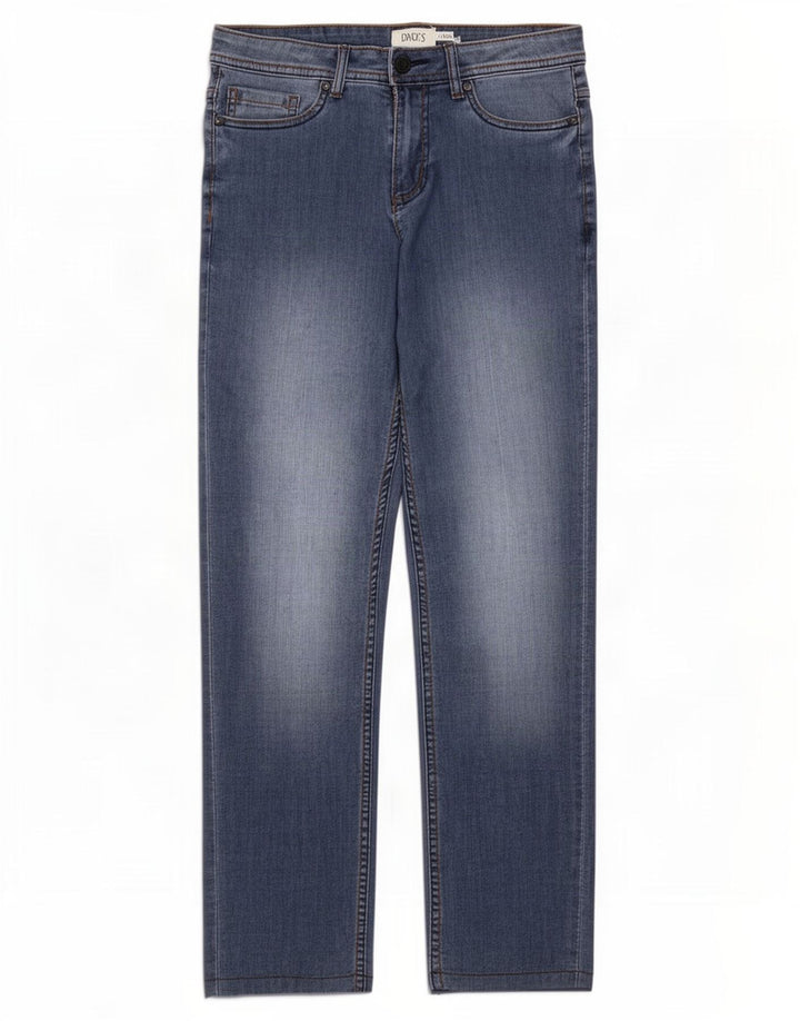 Jeans retos masculinos Dack IT 46 pequeno W30 L28 algodão azul