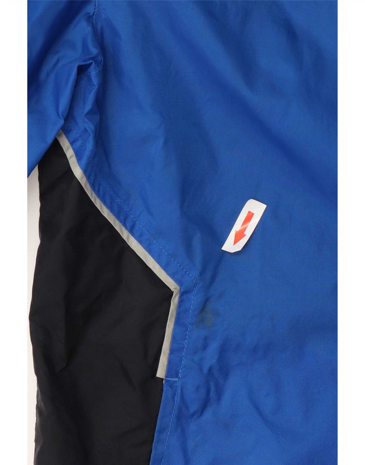 Jaqueta de chuva masculina Puma com capuz UK 38 Medium Blue Colourblock Nylon