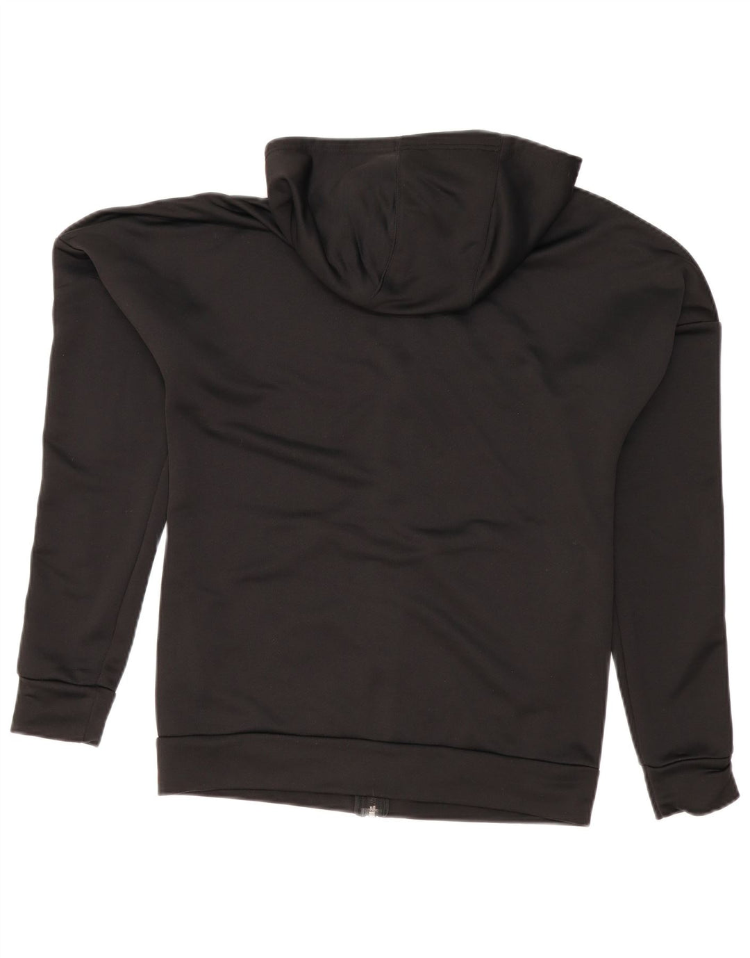 Adidas Mens Zip Hoodie Sweater UK 38/40 Médio Preto Poliéster