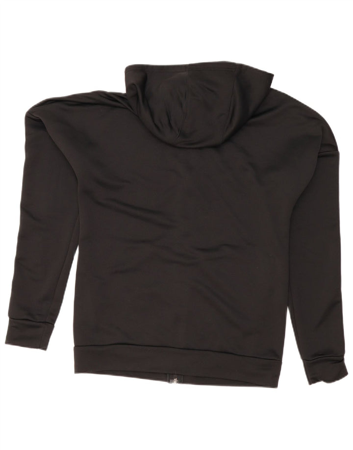 Adidas Mens Zip Hoodie Sweater UK 38/40 Médio Preto Poliéster