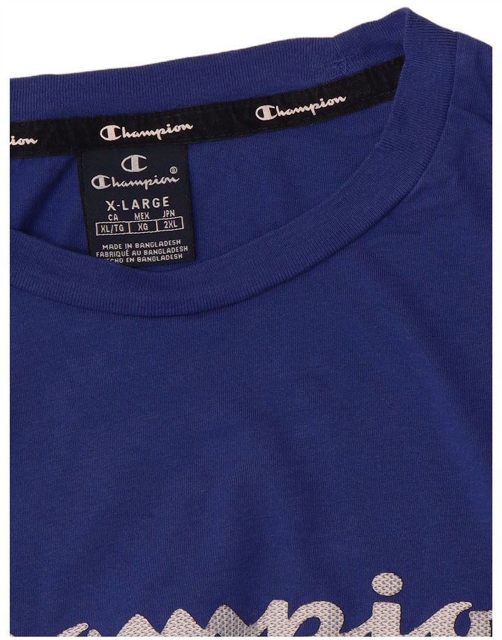 Camiseta gráfica masculina Champion XL azul