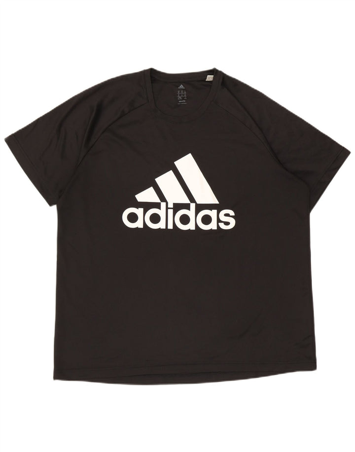 Camiseta Adidas Masculina Climalite Graphic Top XL Preto Poliéster