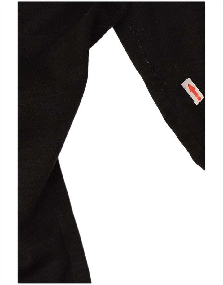 Adidas Womens Tracksuit Calças Joggers UK 14 Médio Preto Poliéster