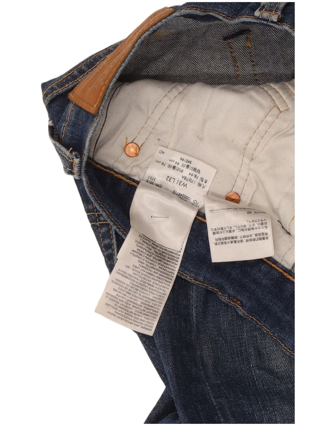 Levi's Masculino 519 Slim Jeans W31 L32 Azul Algodão
