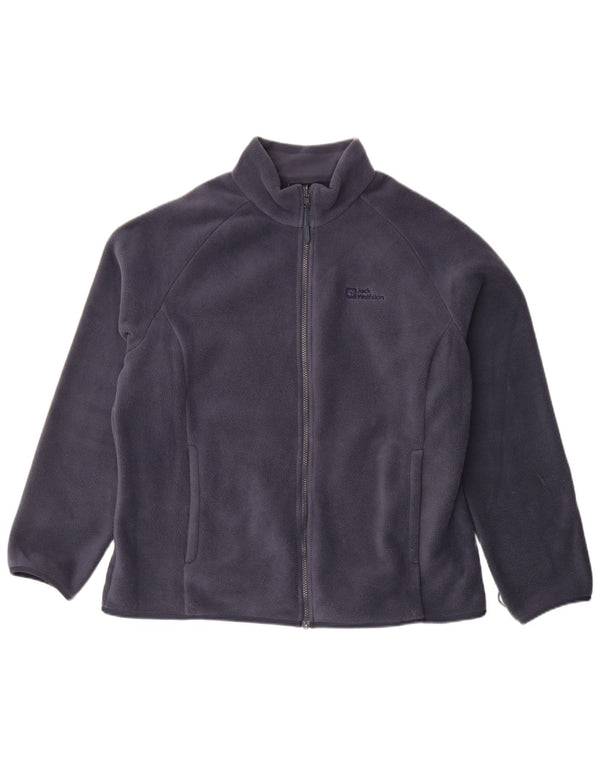 Jaqueta de lã feminina Jack Wolfskin Reino Unido 20 2XL poliéster azul marinho