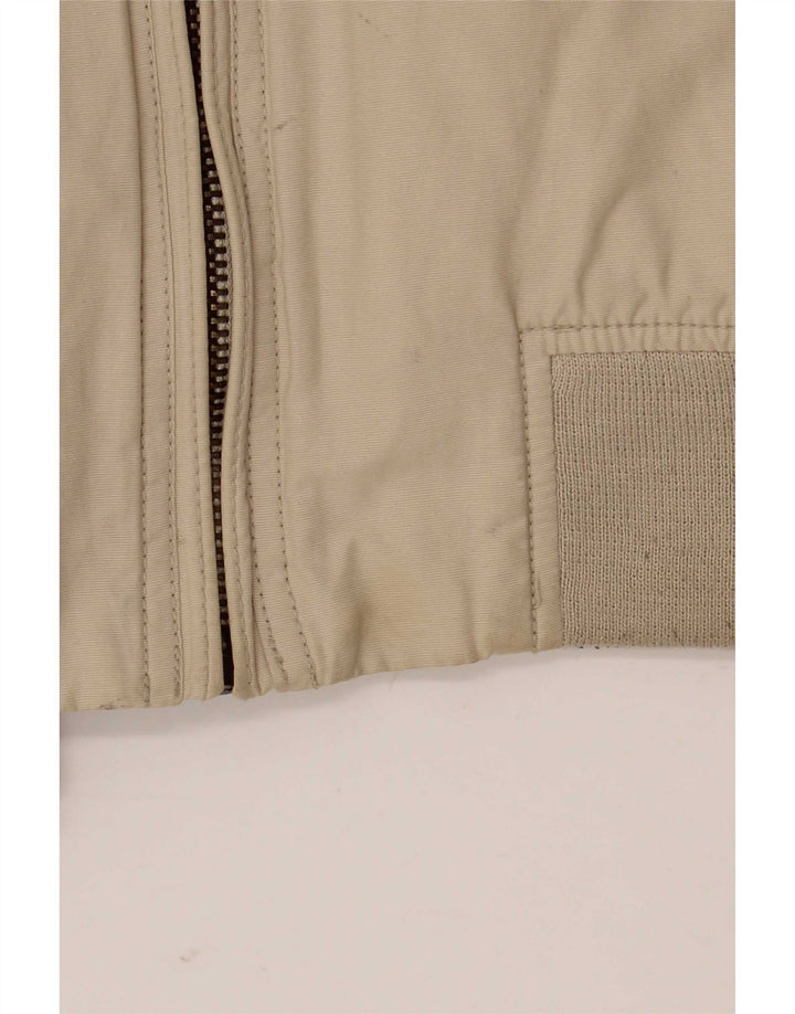 Jaqueta bomber militar masculina Schott Reino Unido 38 algodão bege médio