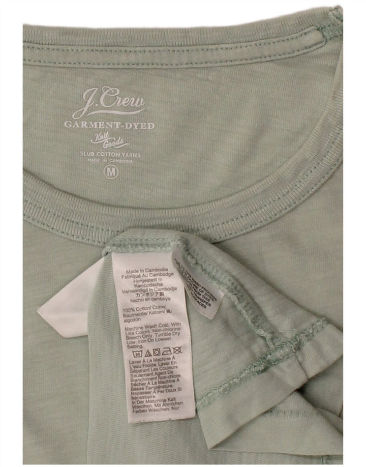 Camiseta masculina J. CREW Top de algodão verde médio
