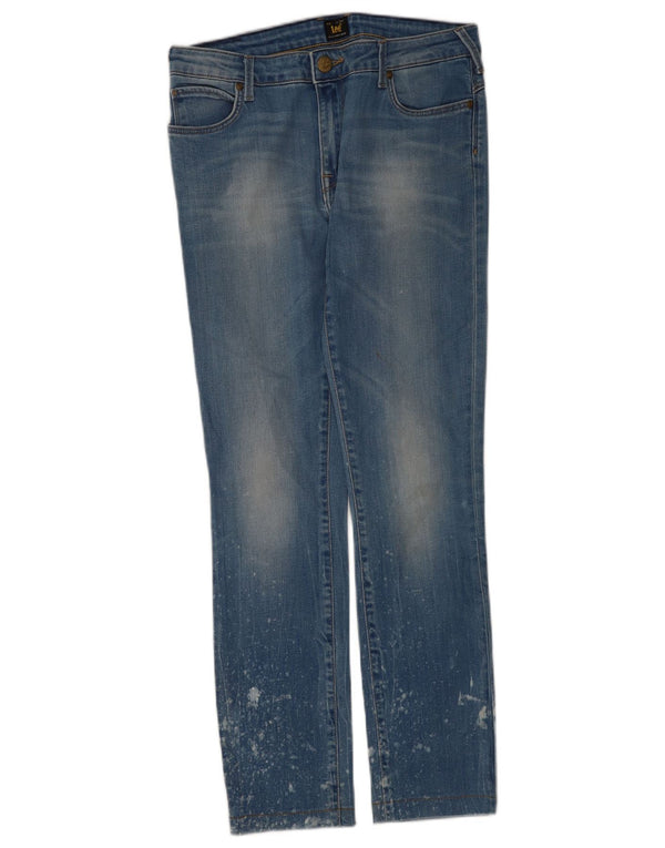 Lee Womens Jade Seasonal Skinny Jeans W30 L30 Azul Algodão