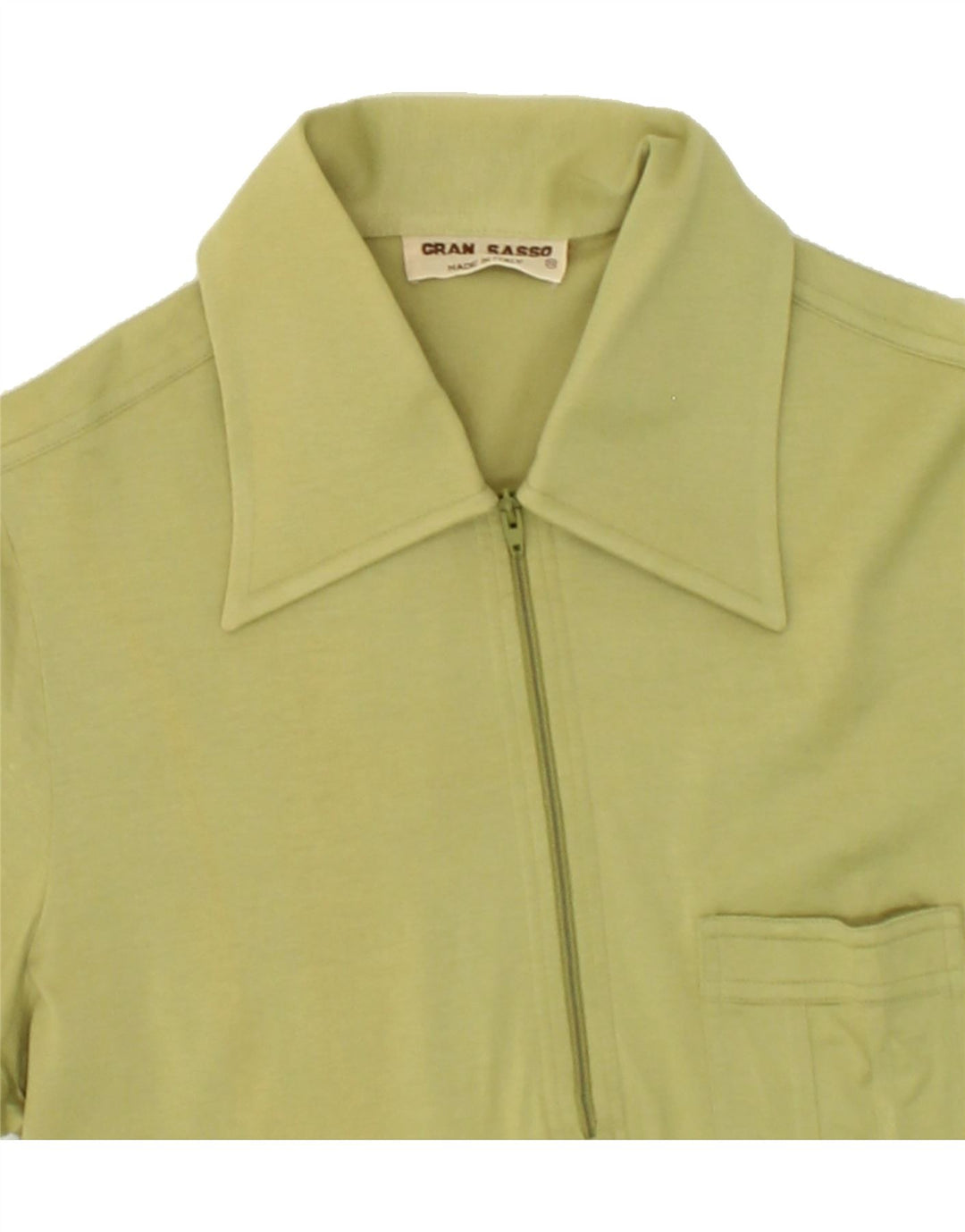 GRAN SASSO Womens Polo Dress US 3 XS Green Cotton Vintage Gran Sasso and Second-Hand Gran Sasso from Messina Hembry 