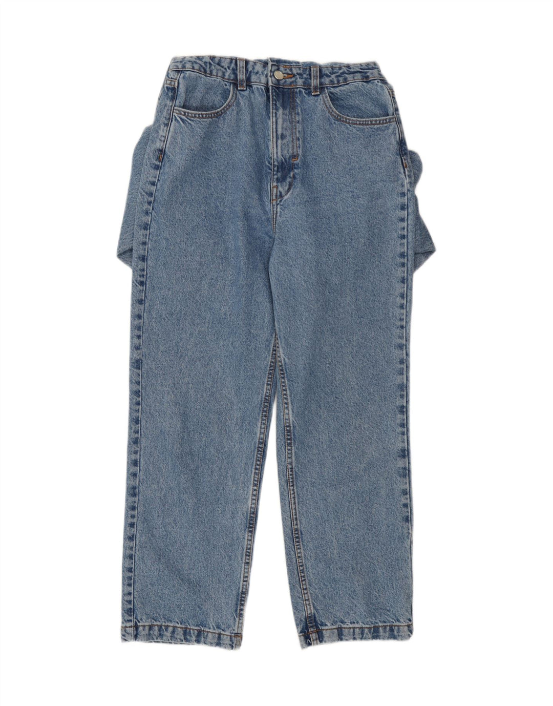 Macacão jeans feminino Zara Reino Unido 10 algodão azul pequeno