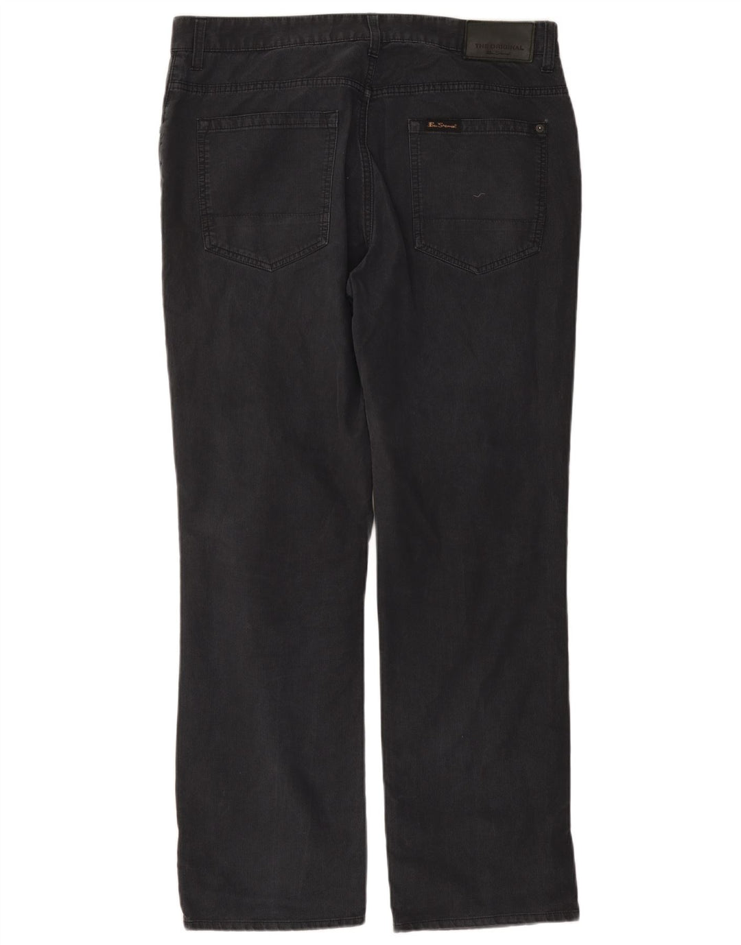 Calça casual reta masculina BEN SHERMAN W36 L32 cinza