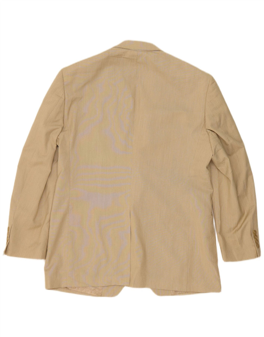 Jaqueta blazer masculina Chaps com 2 botões Reino Unido 40 grande poliéster bege
