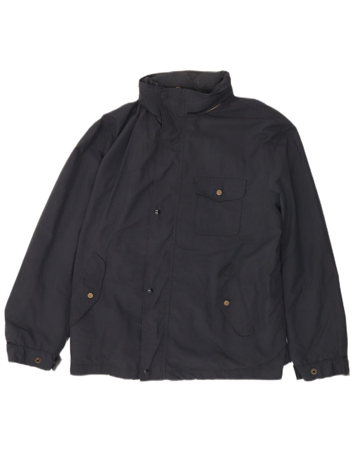 Jaqueta utilitária masculina com capuz HENRY COTTONS IT 48 azul marinho médio