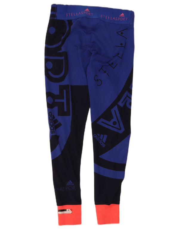 Adidas Womens Stella Calças de treino Joggers UK 8/10 Pequeno Azul