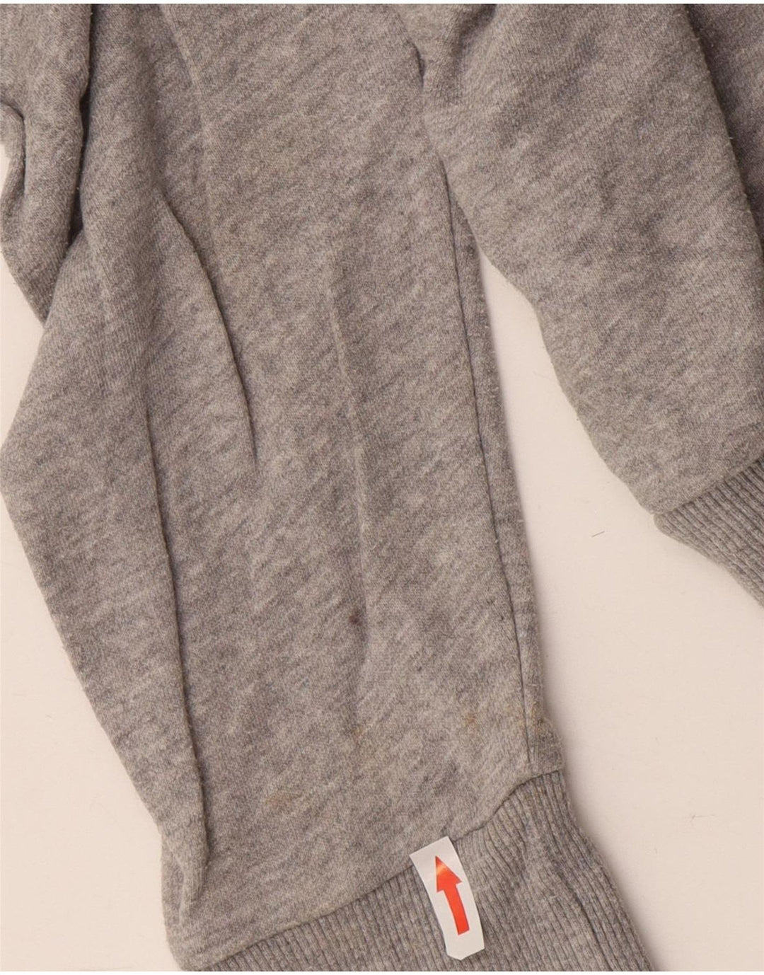Reebok Womens Oversized Sweatshirt Jumper UK 8/10 Pequeno Algodão Cinza