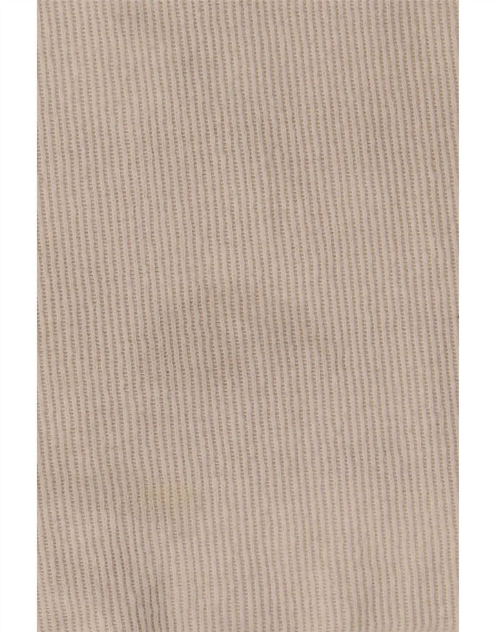 Zara Camiseta Feminina Crop Top UK 16 Grande Off White Poliéster