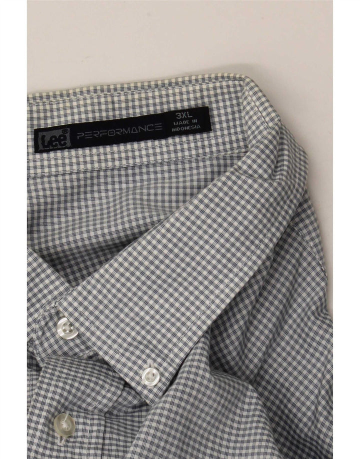 Camisa masculina Lee 3XL xadrez azul