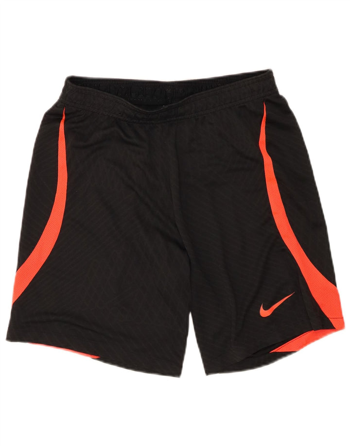 NIKE Masculino Dri Fit Slim Fit Sport Shorts Pequeno Preto Colourblock Poliéster