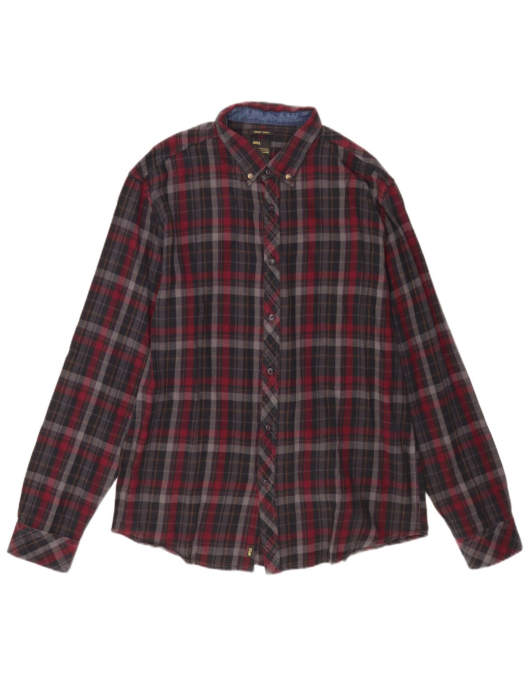 Camisa masculina de flanela Rifle XL vermelha xadrez