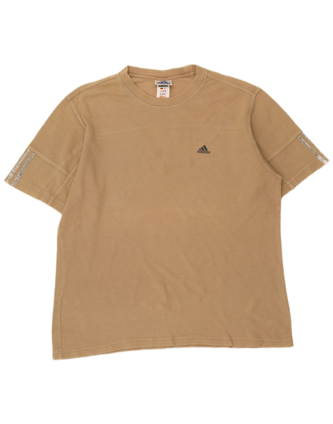 Camiseta masculina ADIDAS grande bege
