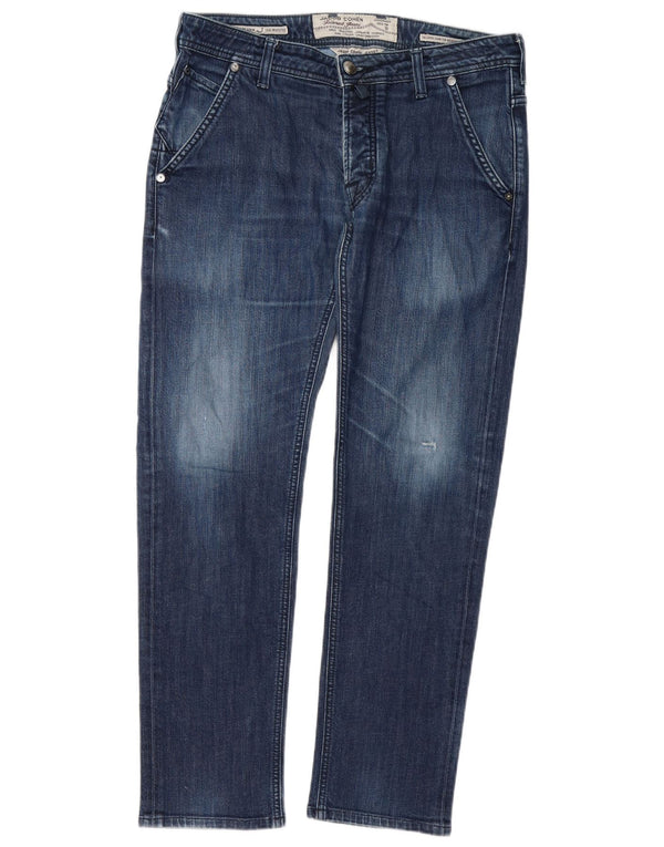 Jacob Cohen Jeans retos masculinos W34 L30 algodão azul