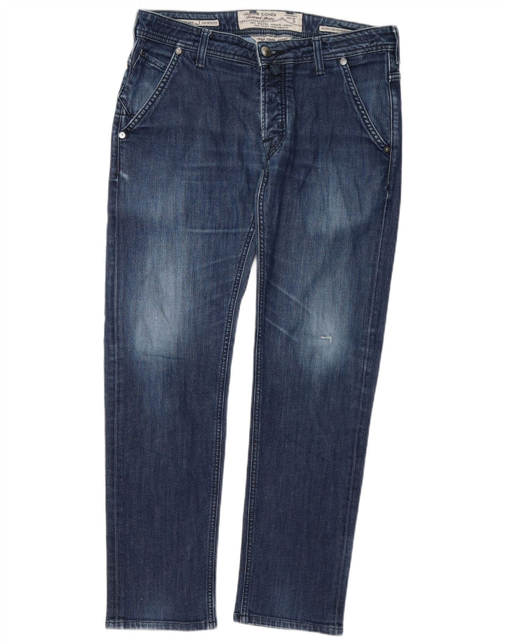 Jacob Cohen Jeans retos masculinos W34 L30 algodão azul