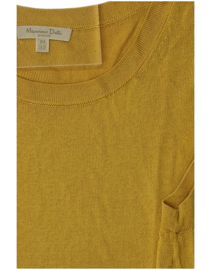 Colete feminino Massimo Dutti UK 12 médio amarelo