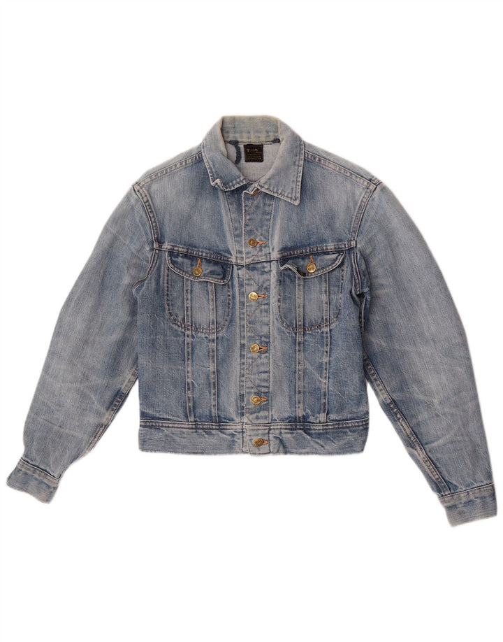 Lee Womens Crop Denim Jacket Reino Unido 12 Azul Médio