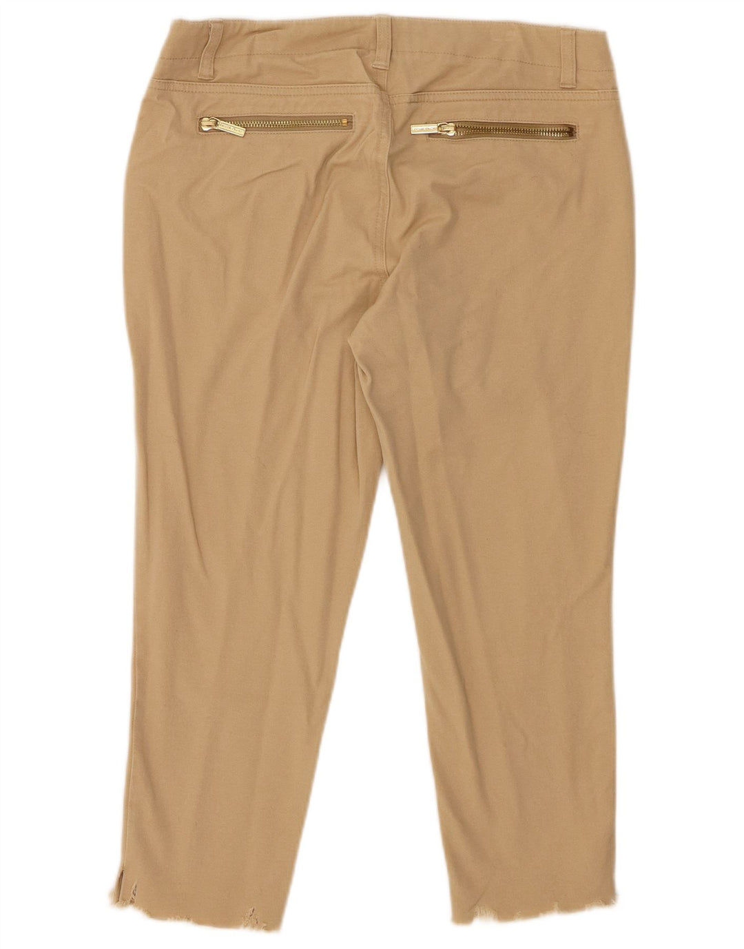 Calça capri feminina MICHAEL KORS US 4 pequena W30 L21 bege