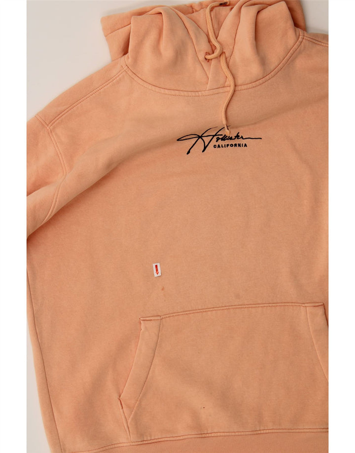 HOLLISTER Mens Hoodie Jumper Medium Orange Cotton Vintage Hollister and Second-Hand Hollister from Messina Hembry 