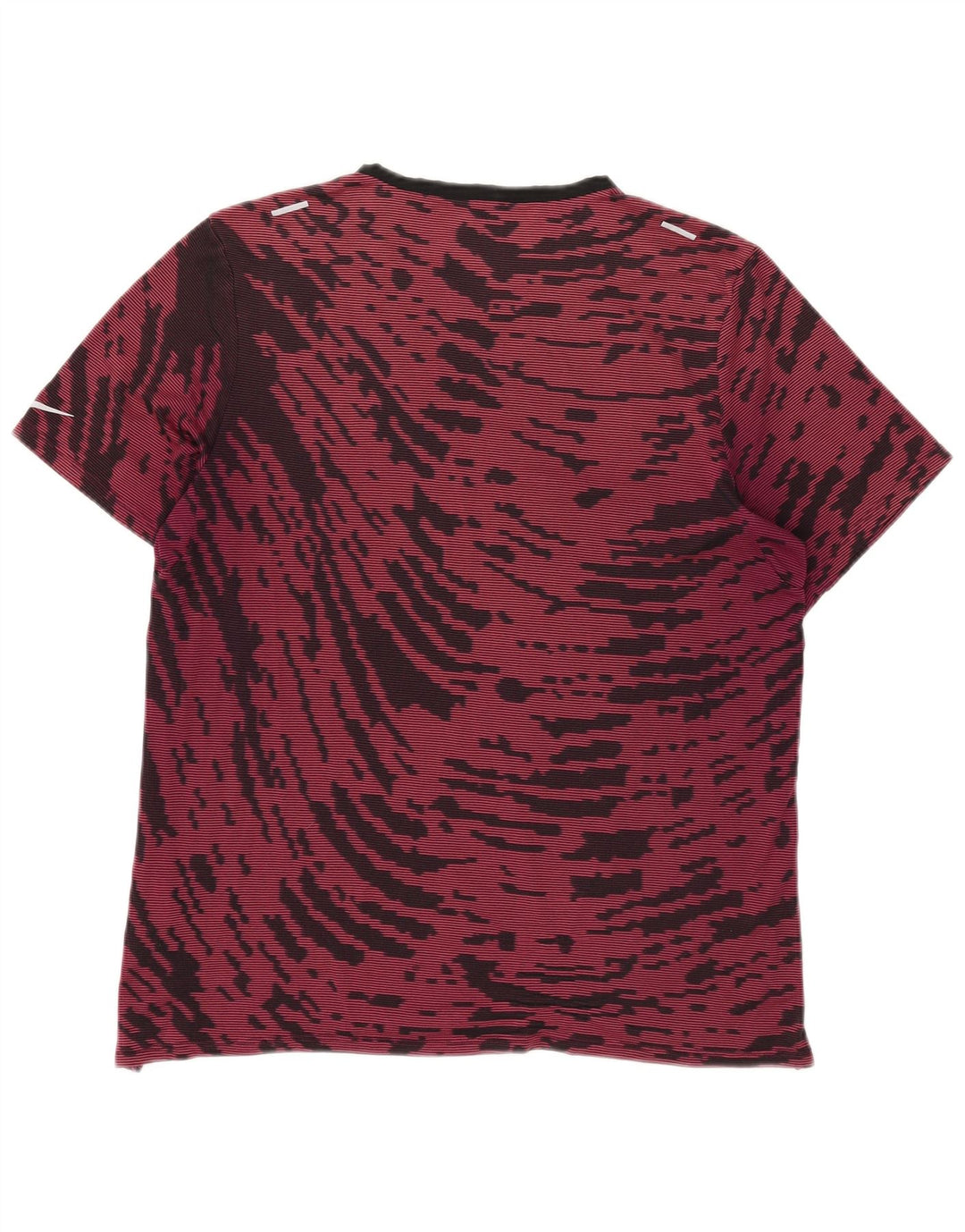 Camiseta Nike Masculina Dri Fit Top Grande Borgonha Tie Dye Poliéster