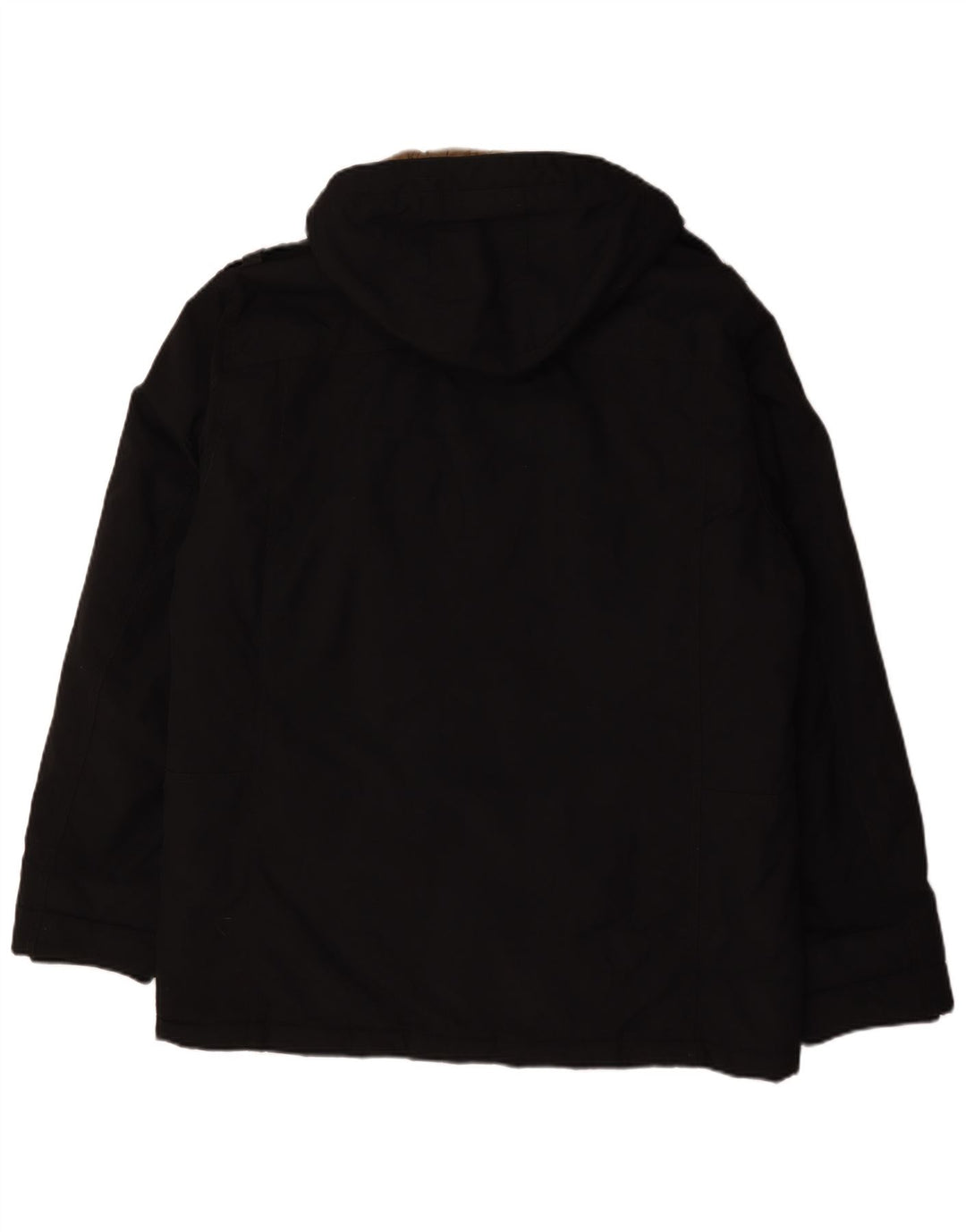 Jaqueta masculina acolchoada com capuz S.Oliver UK 42 XL poliéster preto