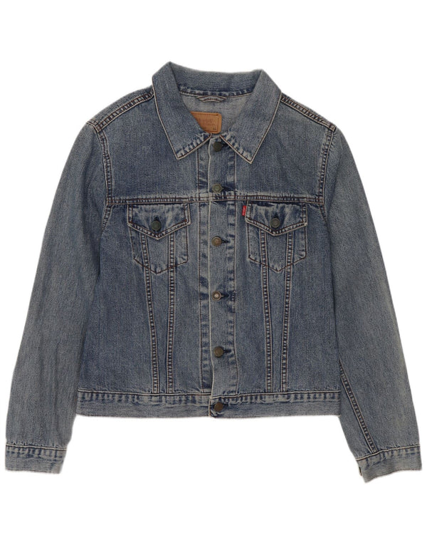 Jaqueta jeans Levi's Boys 10-11 anos XL azul algodão