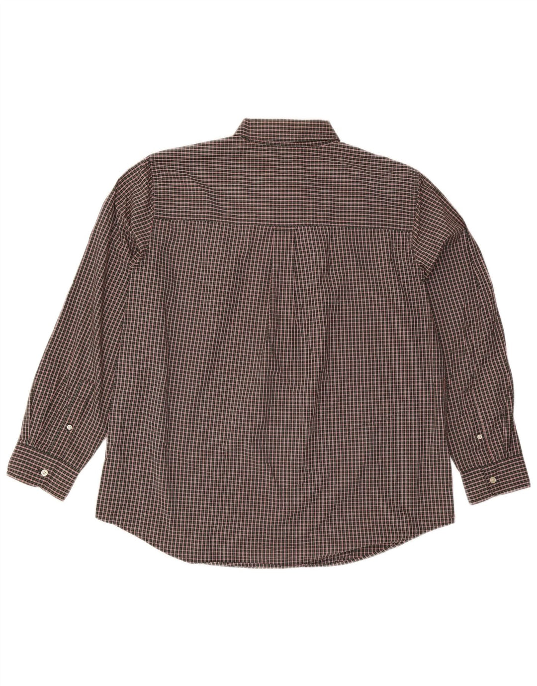 Camisa masculina Chaps XL marrom xadrez algodão