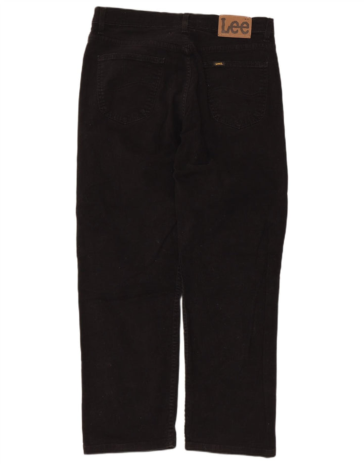 Lee Mens Brooklyn Straight Jeans W36 L28 Algodão Preto