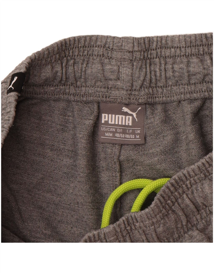 Shorts esportivos gráficos masculinos Puma cinza médio