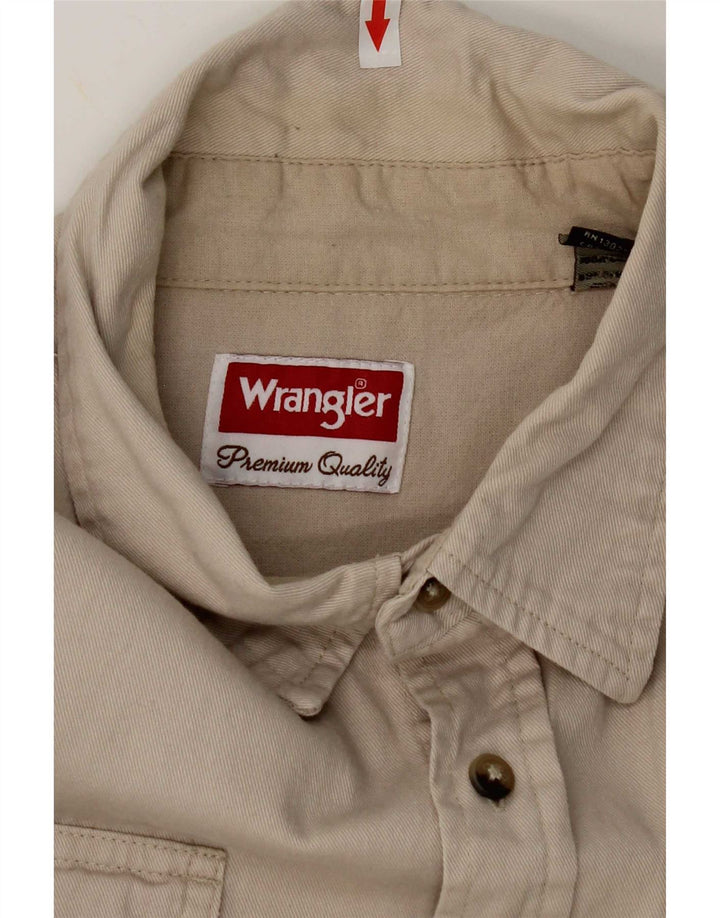 Camisa masculina Wrangler XL algodão bege