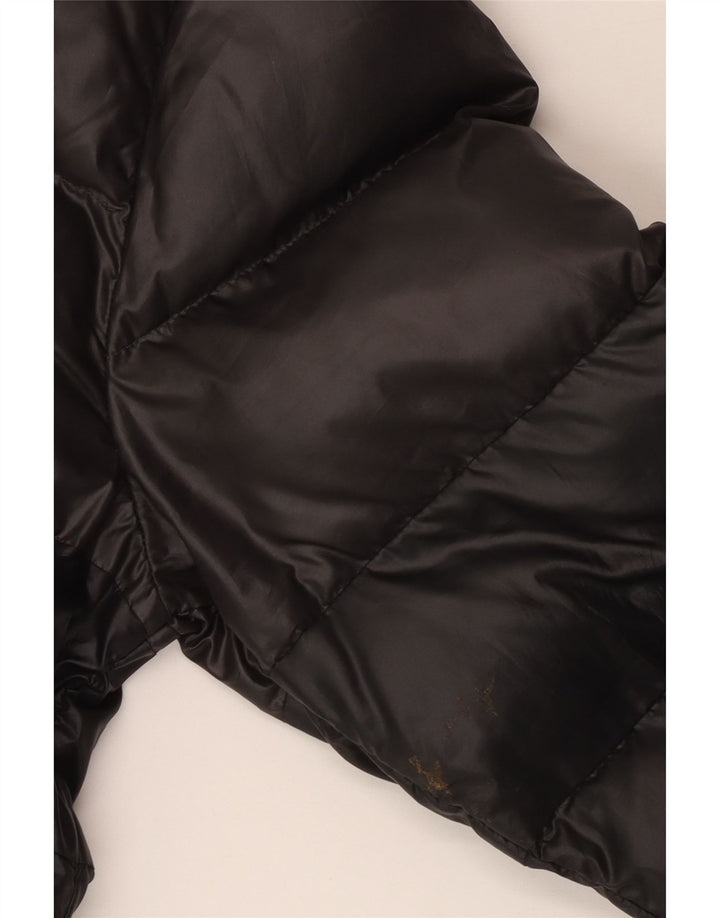Jaqueta acolchoada com capuz Adidas meninos 13-14 anos preto colorblock poliéster