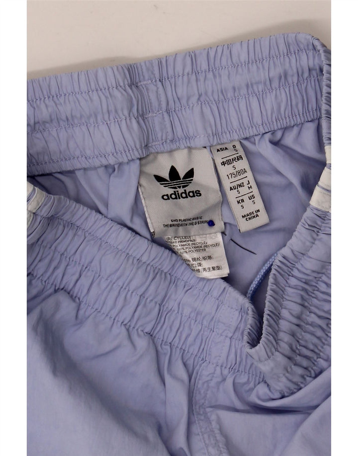 Shorts esportivos femininos Adidas UK 8 pequeno roxo poliéster
