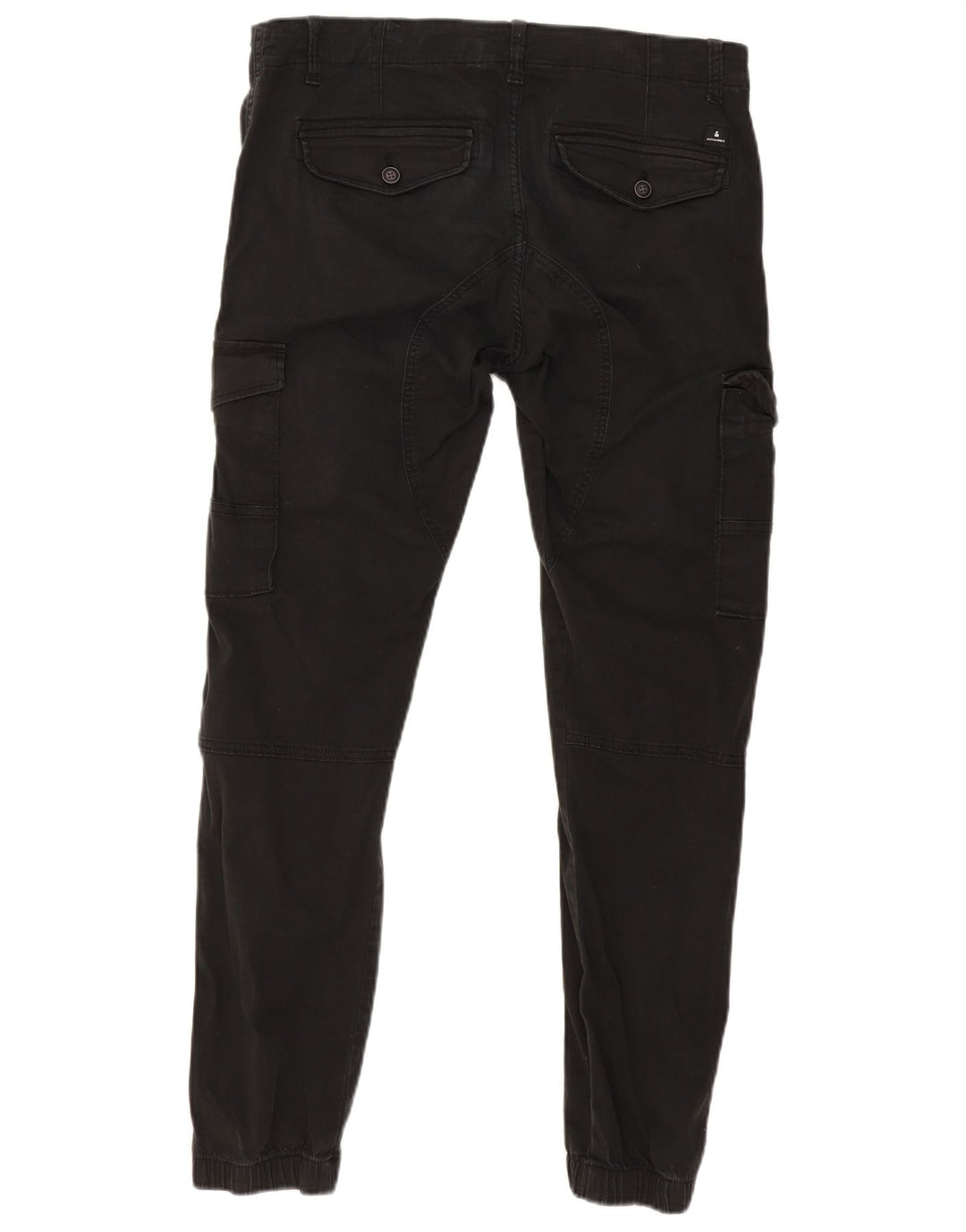 Calça cargo masculina JACK & JONES W34 L30 algodão preto