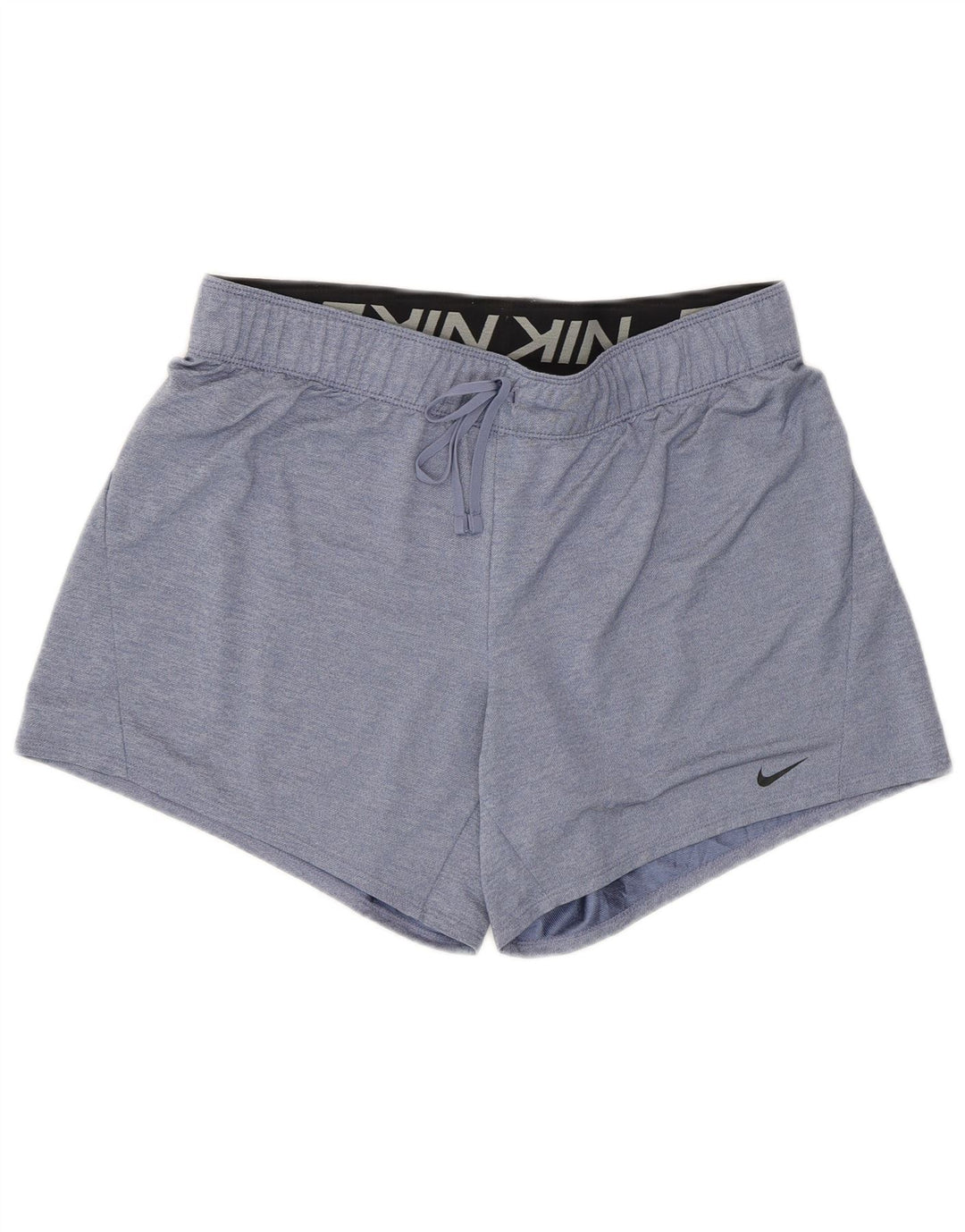 Shorts esportivos femininos Nike Dri Fit UK 14 poliéster azul médio