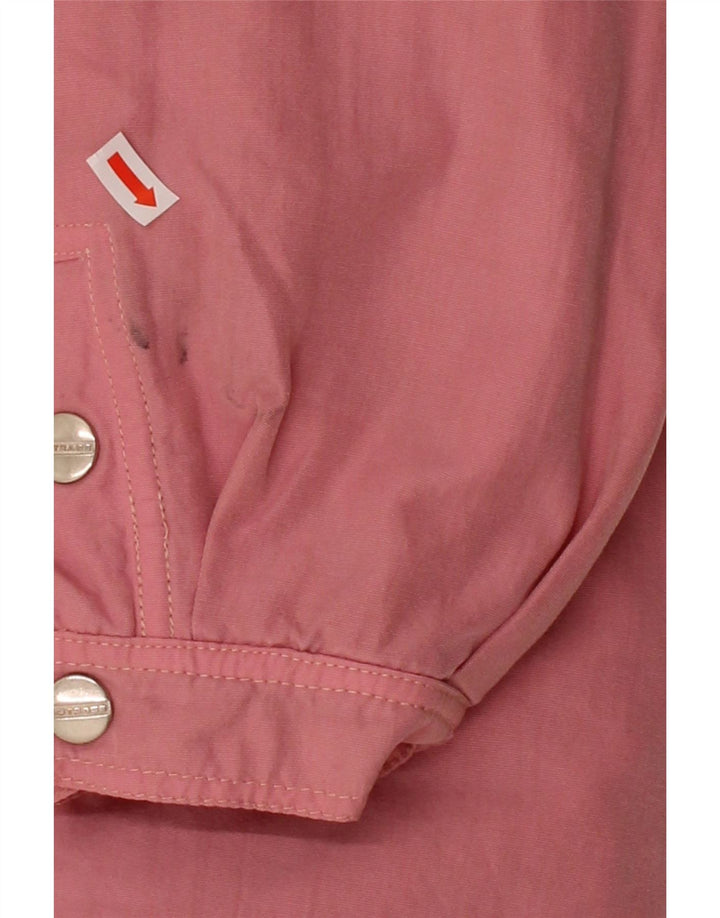 OUTRAGE Womens Hooded Windbreaker Coat UK 18 XL Pink Vintage Outrage and Second-Hand Outrage from Messina Hembry 