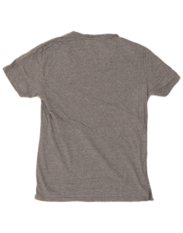 Camiseta masculina Massimo Dutti cinza médio
