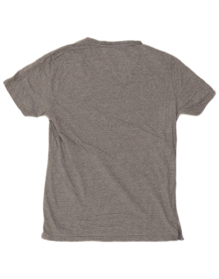 Camiseta masculina Massimo Dutti cinza médio