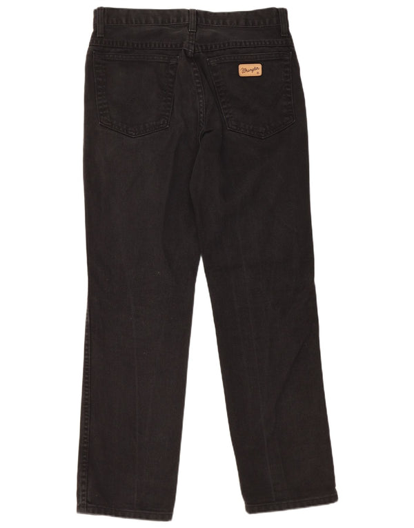 Wrangler Masculino Texas Straight Jeans W32 L30 Algodão Preto
