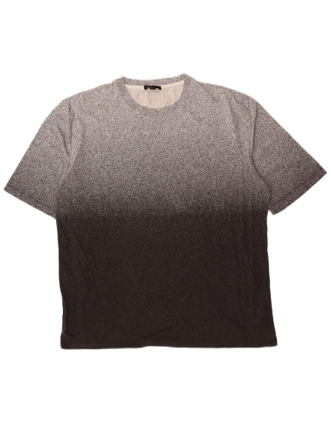 Camiseta masculina Cos Top grande algodão manchado cinza