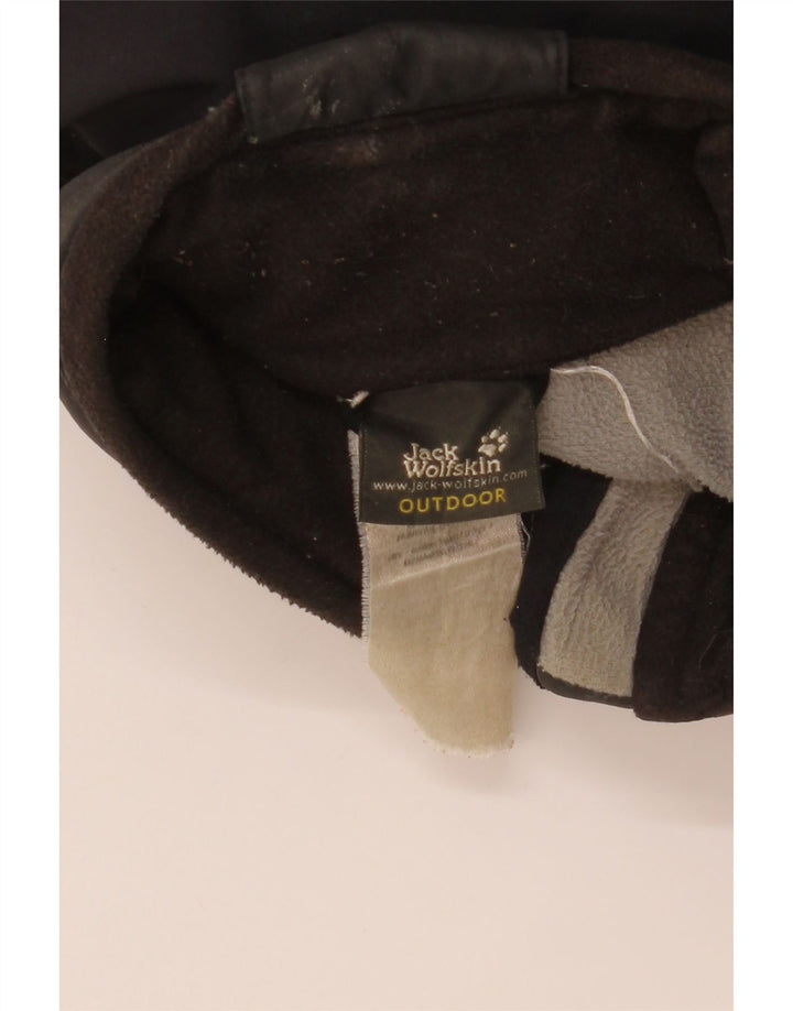 Jaqueta corta-vento masculina Jack Wolfskin Reino Unido 40/42 poliéster preto médio