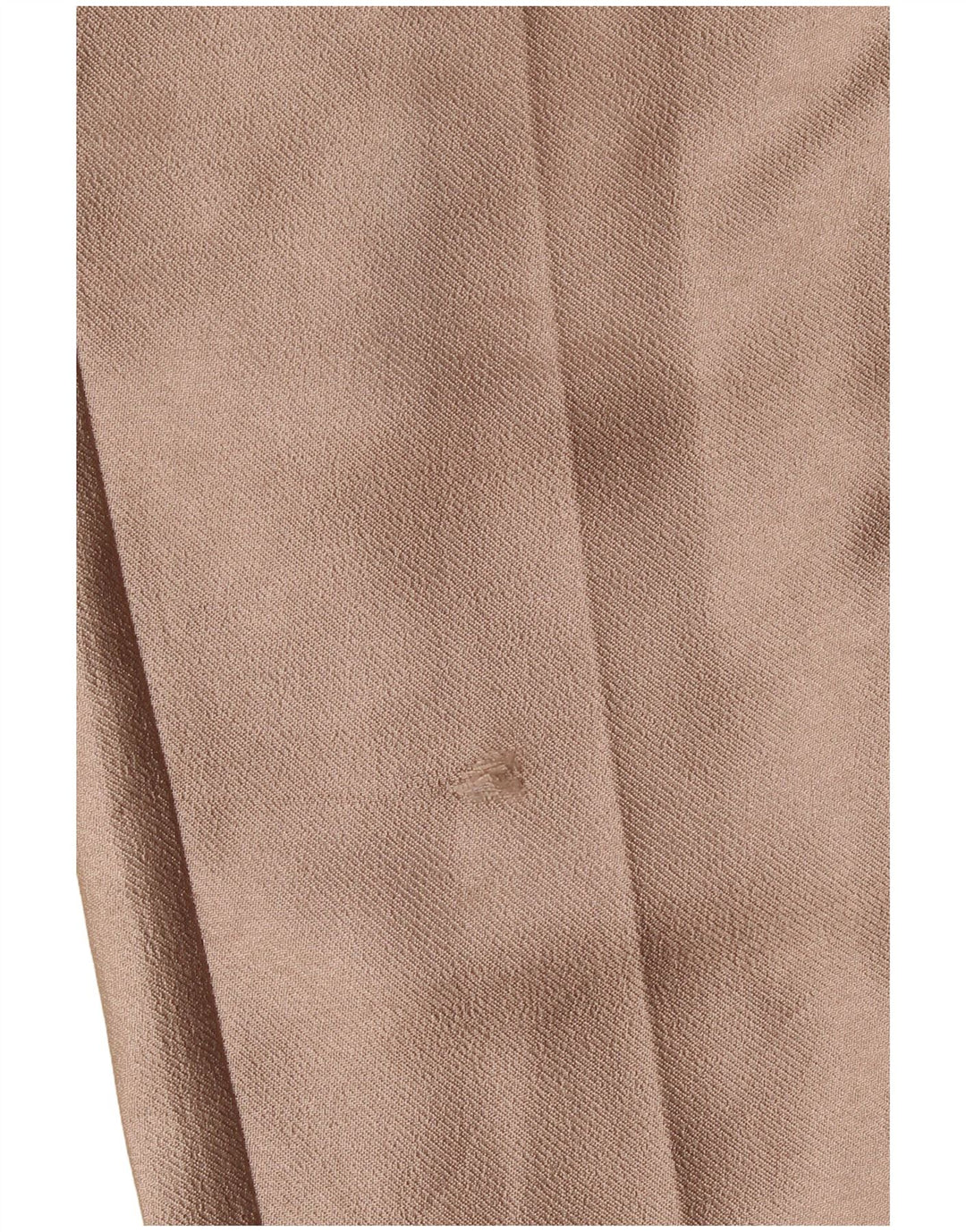Zara Calça feminina casual cônica pequena W27 L26 poliéster bege