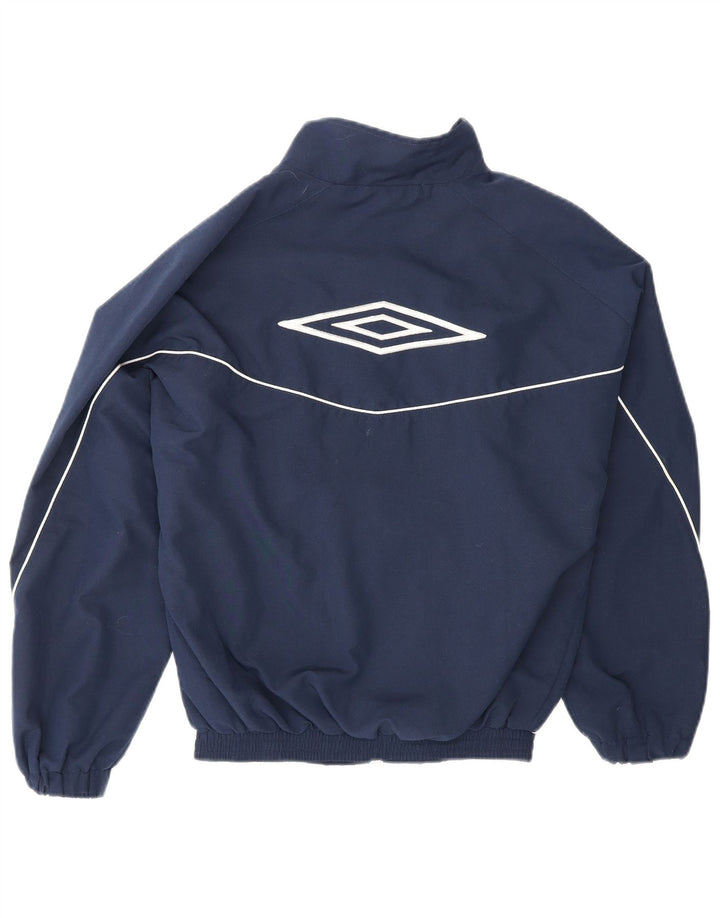 UMBRO Boys Graphic Tracksuit Top Jacket 10-11 Anos Médio Azul Marinho